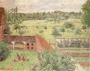 Camille Pissarro The Woman on the side of Wall oil painting reproduction